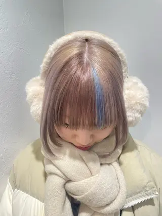 ミディアム ボブ/ショート おおいえひびきのヘアスタイル
