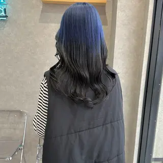 セミロング カラー はちすか るかのヘアスタイル