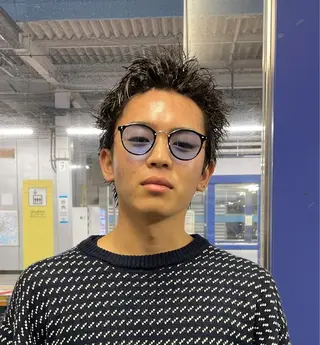 パーマ メンズ 下村 琉弥のヘアスタイル