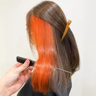 ロング カラー 縮毛矯正/髪質改善 /韓国風　山川春輝のヘアスタイル