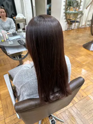 ロング カラー ボブ ショート 髪質改善  相澤晃希のヘアスタイル