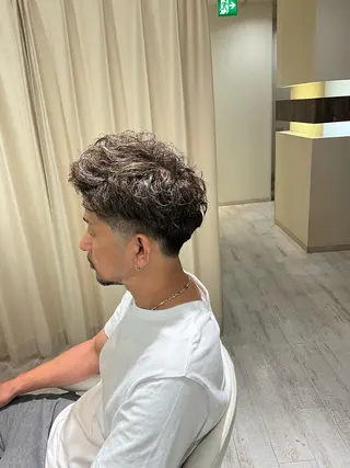 カラー パーマ メンズ 佐野 太河のヘアスタイル