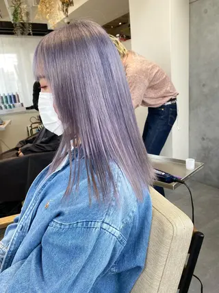 ミディアム デザイン🥇複雑履歴 ハイトーン特化のヘアスタイル