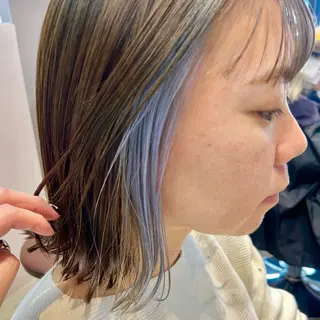 ミディアム カラー 小顔似合わせカット ┊︎＊AYANO＊のヘアスタイル