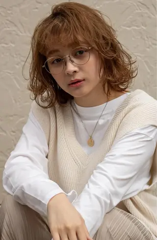 ミディアム カラー 🪡透明感/デザイン kaito🪡のヘアスタイル