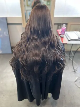 ロング カラー Mariana雛/ ブリーチ/ハイライトのヘアスタイル