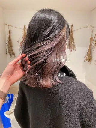 セミロング カラー はだゆうき @hadadan08のヘアスタイル