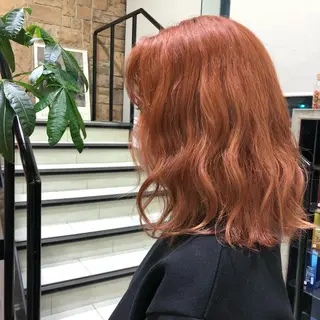 ショート カラー ヘアアレンジ チャンモリパーマ/韓 国/Minami🦋のヘアスタイル