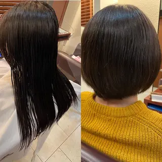 ショート こすげひろと カラー講師のヘアスタイル