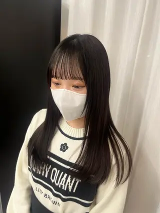 セミロング カラー 前田 真保のヘアスタイル