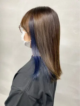 セミロング カラー 柏 デザインカラー/ レイヤー🐣シオリのヘアスタイル