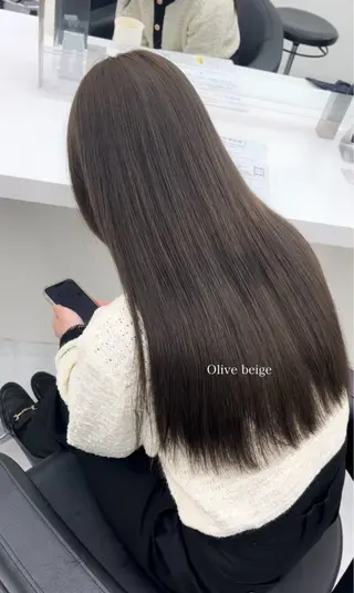 ロング カラー kazuki🍑韓国 トレンド暖色🫗のヘアスタイル