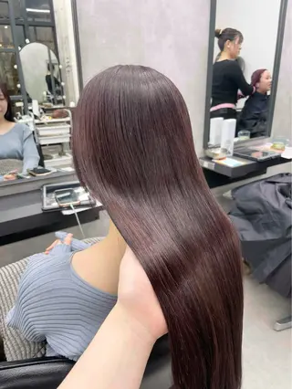 ロング 角田 萌夏のヘアスタイル