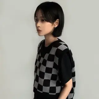 ショート カラー nonoka オリーブ/グレージュのヘアスタイル