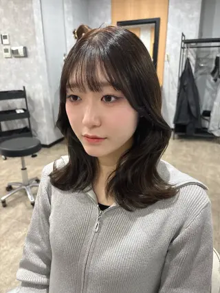 カラー La fith hair ray 札幌店所属・顔まわり/W カラー/リョウのヘアスタイル