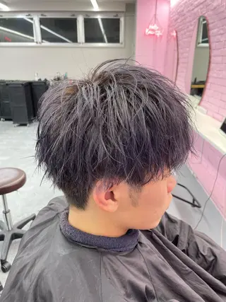 カラー メンズ メンズ特化/パーマ/ ブリーチ/福島 千颯のヘアスタイル