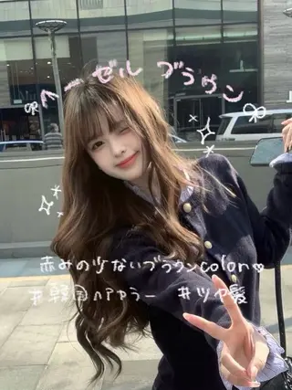 カラー 韓国透明感color 🤍sawako🏹のヘアスタイル