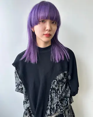 セミロング カラー 似合わせカット ケアパーマ喜来雅由のヘアスタイル