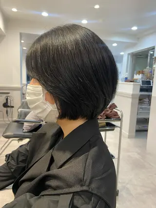 ショート カラー 山下夕月 ショート🫧ボブのヘアスタイル