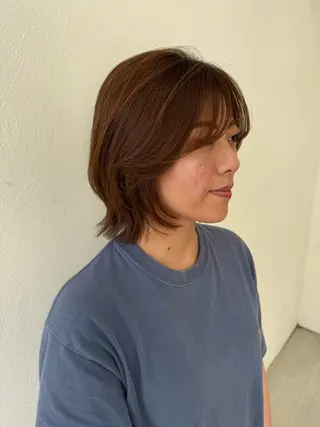 ミディアム 蟹江 聡太✨レイヤーカットのヘアスタイル