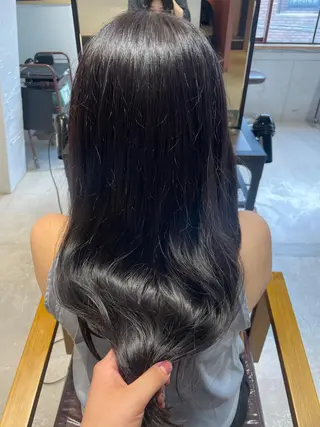 ロング カラー レイヤー×初 パーマ|hinakoのヘアスタイル