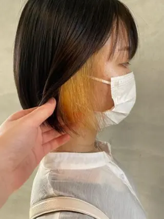 カラー カノエ亀岡 レッスンモデル募集のヘアスタイル