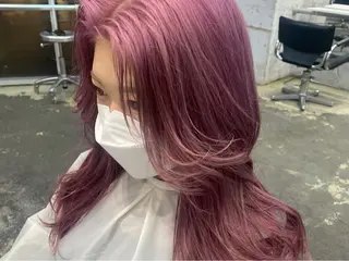 セミロング カラー 💗💗韓国レイヤー yu-ki💗💗のヘアスタイル