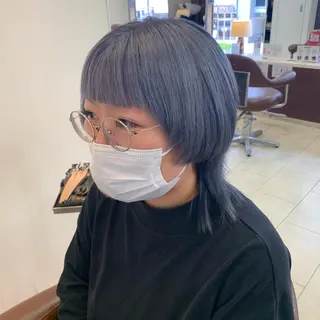 ミディアム カラー 甲斐 司のヘアスタイル