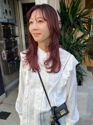 セミロング iru所属・mi kiのヘアスタイル