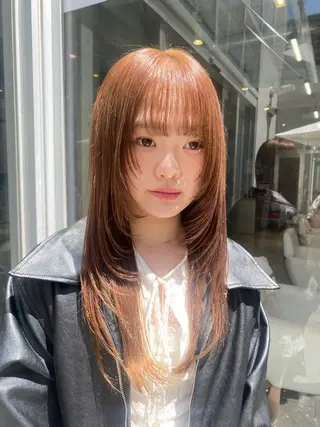 ロング RENJISHI  KICHIJOJI所属・🌈🧡ヤマダ ヒロナ🌈🧡のヘアスタイル