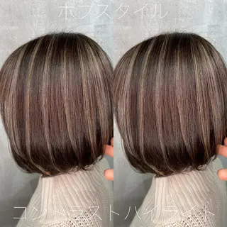 ショート カラー ツバサ 髪質改善のヘアスタイル