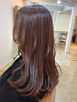 ロング カラー 上原 愛理のヘアスタイル