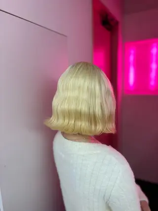 カラー 田中麻鈴/ハイトーン /ミルクティーのヘアスタイル