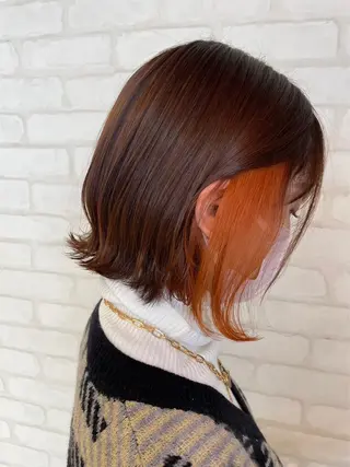 ミディアム カラー 土屋 咲希のヘアスタイル