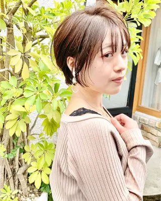 ショート カラー LEB所属・下河 宗太のヘアスタイル