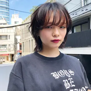 ショート happy  man 🌸血色カラー🌸のヘアスタイル