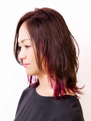 ミディアム カラー salon m ni サロンマーニ所属・久保田 一のヘアスタイル