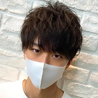 ショート MEN’S HAIR PERCUT新宿店所属・ただいま募集は 行っておりませんのヘアスタイル