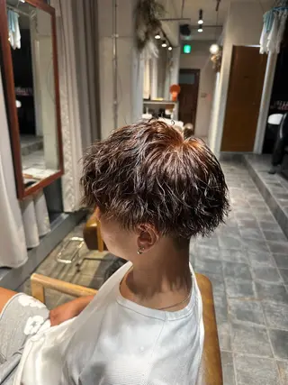 カラー パーマ メンズ if表参道所属・Miu / model 募集中のヘアスタイル