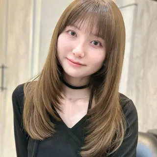 ミディアム 🌹ハッシュカット、 レイヤー韓国ヘア🌹のヘアスタイル