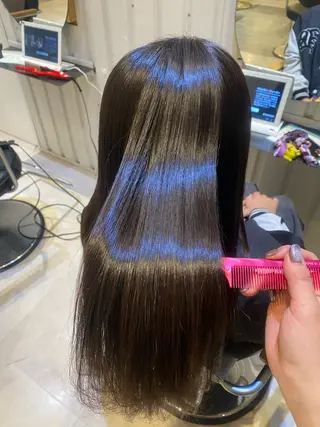 ロング 髪質改善＆トリートメント over hair所沢店所属・韓国風/レイヤー/ 𝑵𝒂𝒏𝒂🩶のヘアスタイル