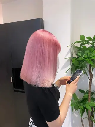 ミディアム 艶髪カラー✨ misaki .のヘアスタイル