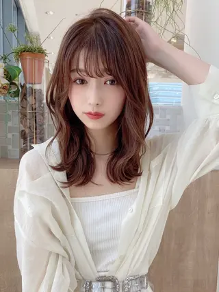 ミディアム 撮影カットモデル募集 前髪、顔周り/徳永のヘアスタイル
