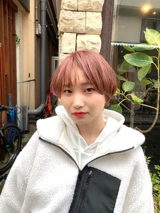 ショート カラー Libre×Reco所属・Libre 西野圭一のヘアスタイル