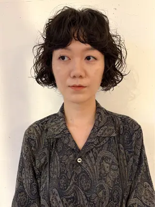 ショート パーマ 若林 良のヘアスタイル