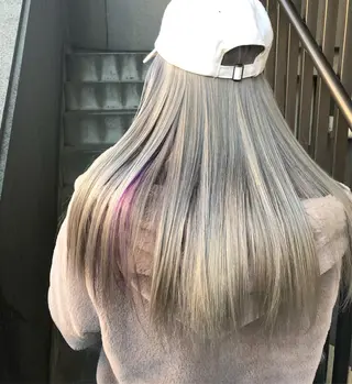 ロング カラー 佐藤 奈佳子 サトウ ナカコのヘアスタイル