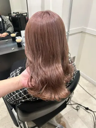 セミロング カラー GO TODAY SHAiRE SALON所属・🌼透け感カラー 🌼Rinaのヘアスタイル