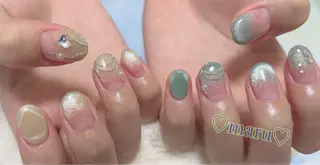 ネイル まるみ♡8/25- 31お休み🙇‍♀️のネイルデザイン