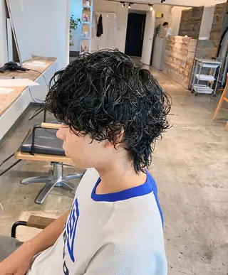 パーマ メンズ メンズパーマ 特化/中川拓也のヘアスタイル