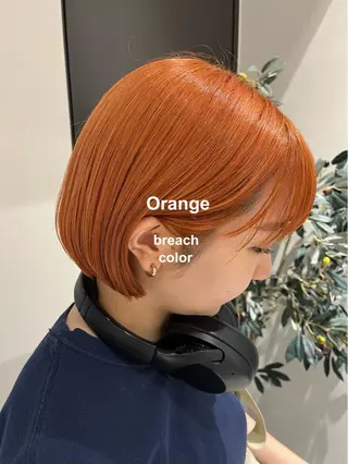 ミディアム カラー RINA🧤 デザインとボブのヘアスタイル